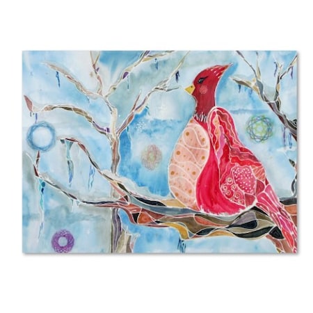 Lauren Moss 'Winter Bird' Canvas Art,14x19